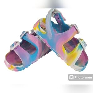 First Step's Baby Girl Summer Sandals Multicolor Size 7